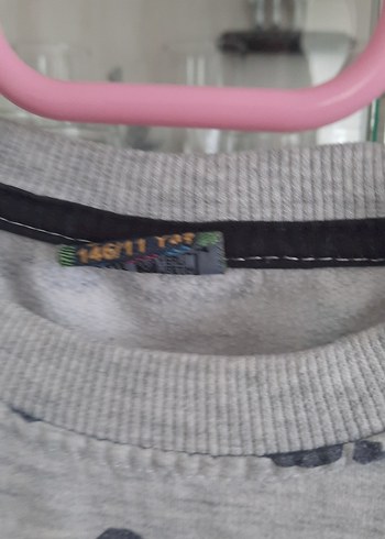 Erkek Gri Baskılı Uzun Kollu Sweatshirt 11 yaş - Görsel 3