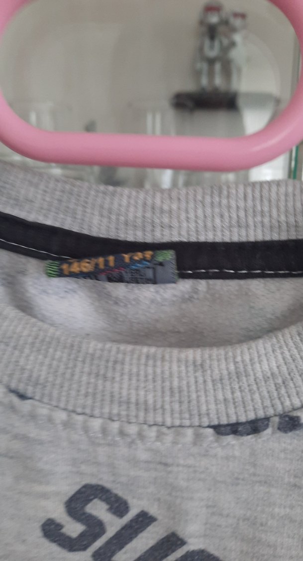 Erkek Gri Baskılı Uzun Kollu Sweatshirt 11 yaş - Görsel 3