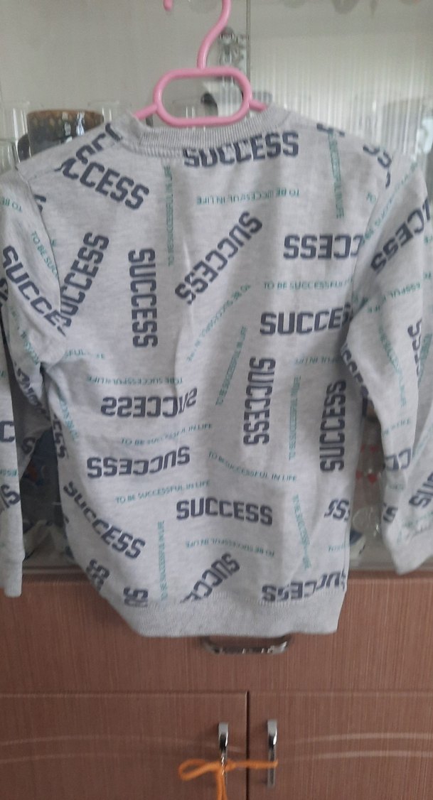 Erkek Gri Baskılı Uzun Kollu Sweatshirt 11 yaş - Görsel 2