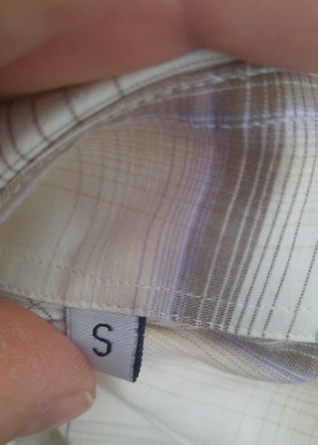 Erkek Kısa Kollu Pamuklu Beyaz Gömlek - Görsel 4