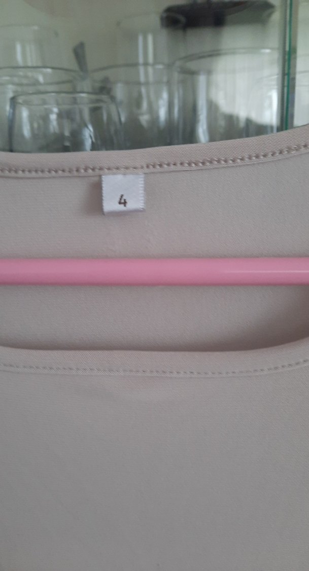 Bej Uzun Kollu Basic Kadın Bluz - Görsel 3