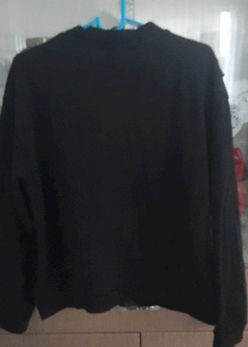 Siyah Fermuarlı kız çocuk hirka - Görsel 2