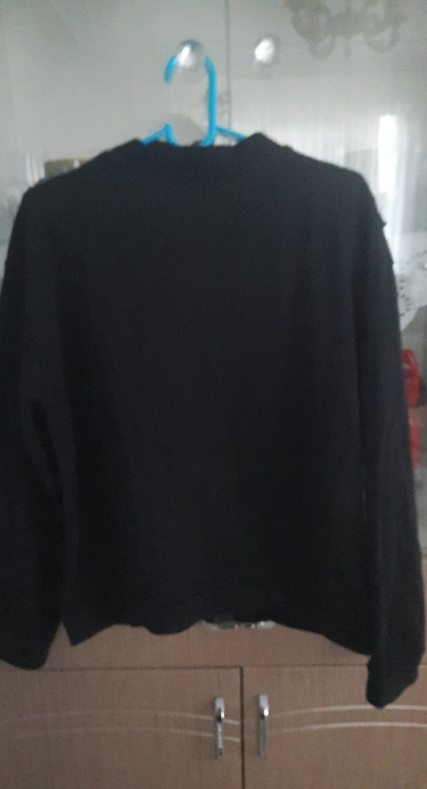 Siyah Fermuarlı kız çocuk hirka - Görsel 2