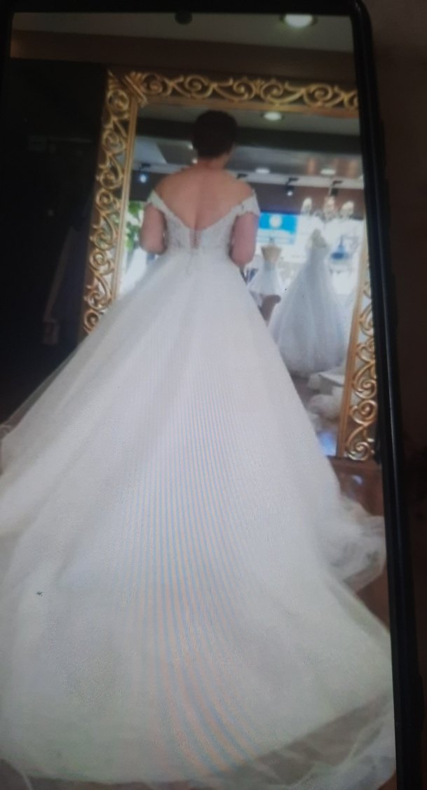 Özel dikim omuzları açık askılı  vücuda oturan arkadan bagcikli - Görsel 4