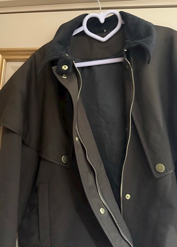 Düğmeli Kahverengi  Kadın Ceket - Görsel 5