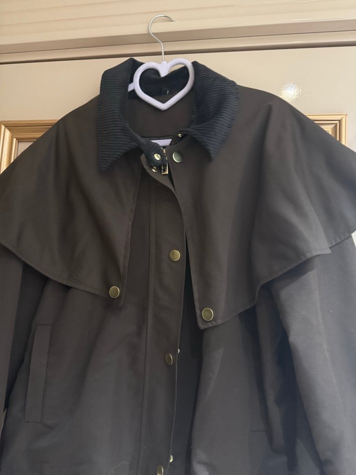 Düğmeli Kahverengi  Kadın Ceket - Görsel 3