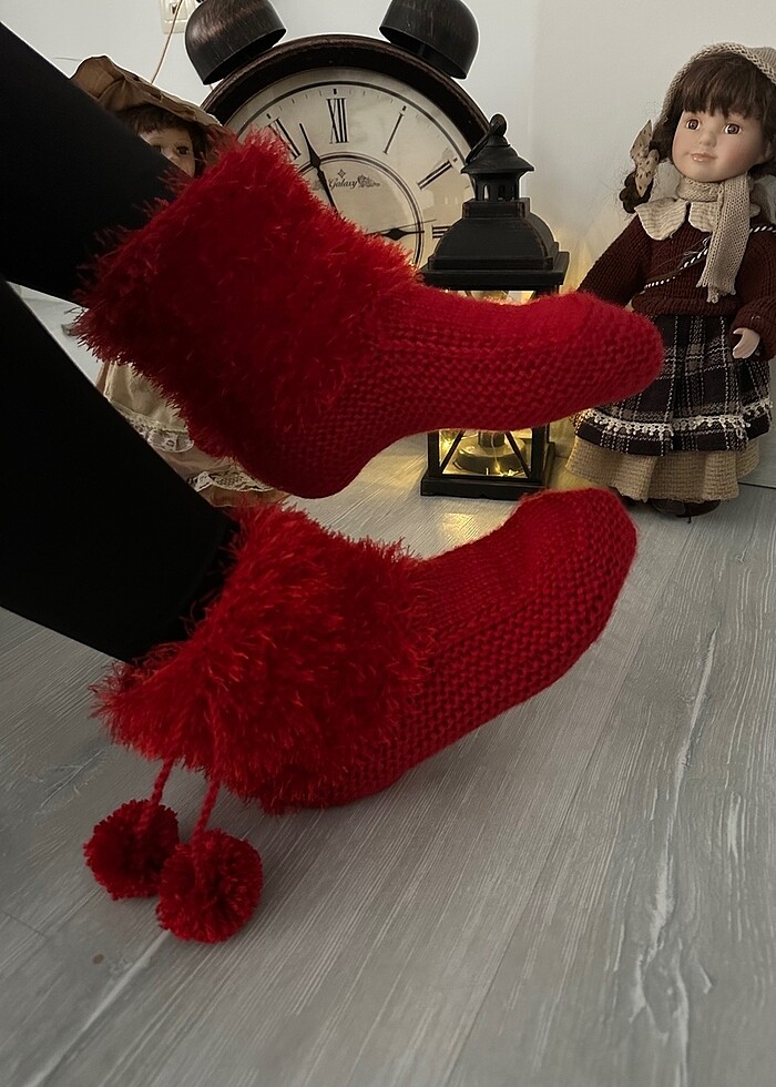 El örgüsü patik çizme - Görsel 4