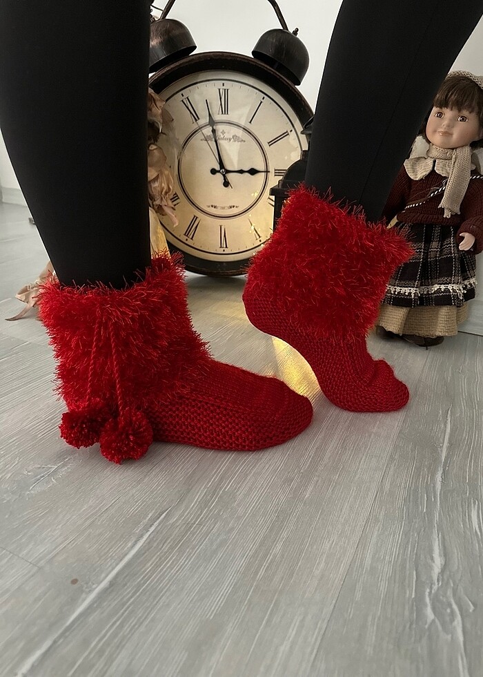 El örgüsü patik çizme - Görsel 2