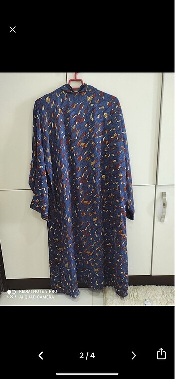 42 Beden mavi Renk Uzun kimono