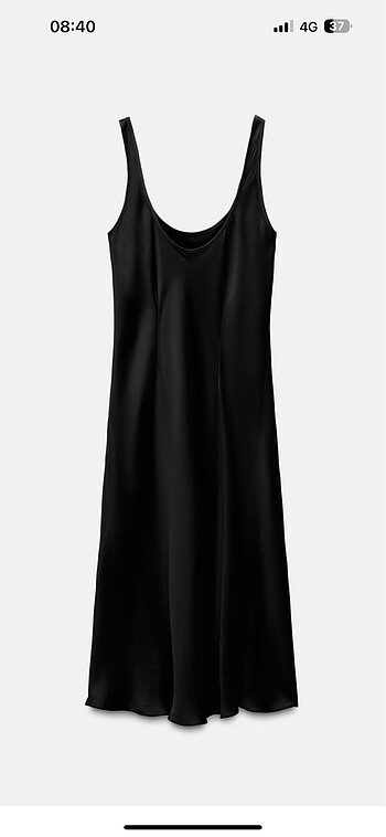 xs Beden Zara saten elbise