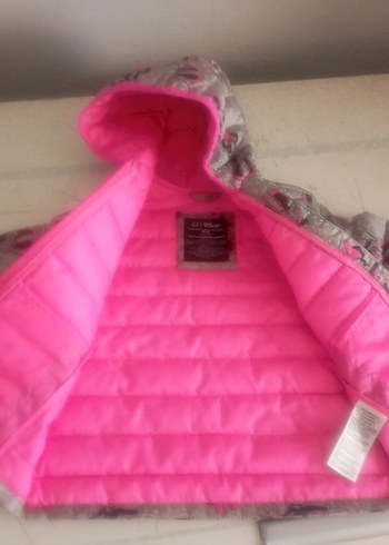 Disney Baby GAP Baskılı Pembe Bebek mont - Görsel 3