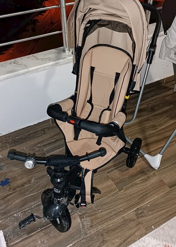 Bej Renkli Bebek Arabası - Görsel 3