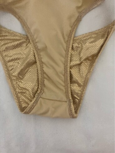 xs Beden altın Renk Tek alt bikini
