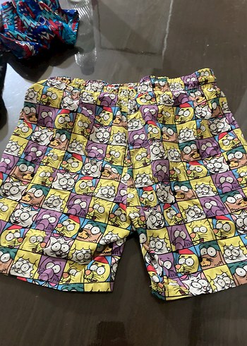 Renkli Desenli Erkek Çocuk Deniz Şortu - Görsel 2