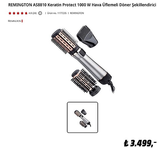Remington Keratin Saç Şekillendirici