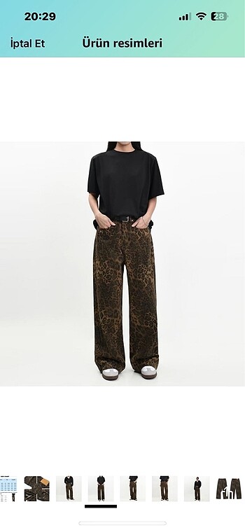 m Beden LEOPAR PANTOLON