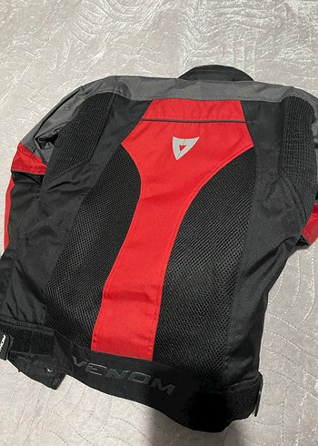 Venom Dynamic Pro Kadın Kırmızı Biker Mont - Görsel 2