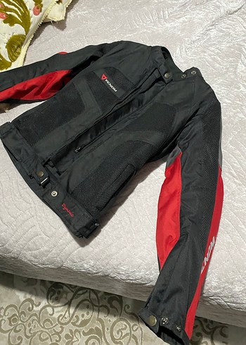 Venom Dynamic Pro Kadın Kırmızı Biker Mont - Görsel 5