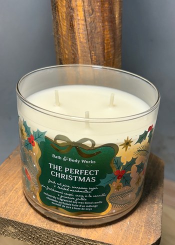 Altın Renkli Parlak Christmas Mum - Görsel 5