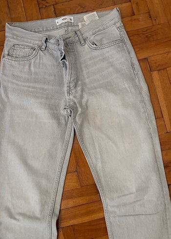 Gri Kadın Denim Pantolon Midi Boy - Görsel 2