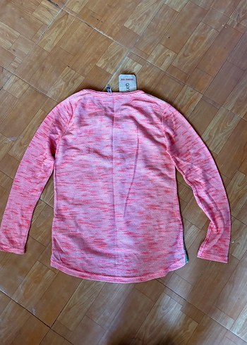 Pembe Baskılı Uzun Kollu Tişört - Görsel 4