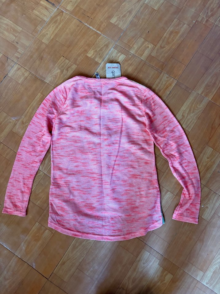 Pembe Baskılı Uzun Kollu Tişört - Görsel 4