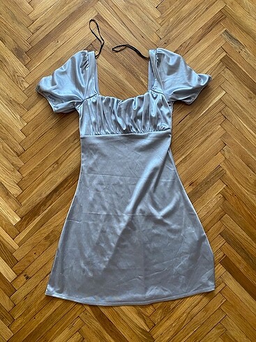H&M Y2k Kısa Parlak Elbise