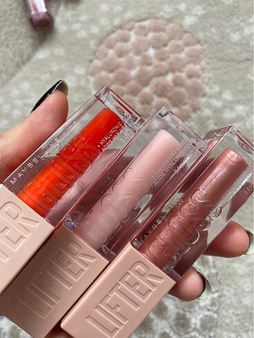  Beden Renk Maybelline Lifter Gloss 23 Sweetheart 02 ice 03moon