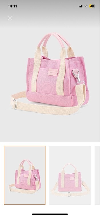 Diğer Housebag Pembe Hasır Çanta