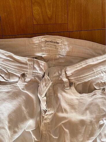 xs Beden Stradivarius Beyaz Kot Pantolon