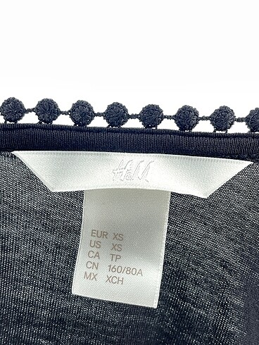 xs Beden siyah Renk H&M Bluz %70 İndirimli.