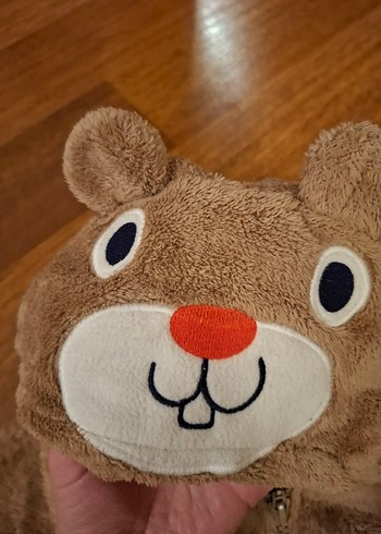 Kahverengi Kürklü Bebek Tulumu - Görsel 2