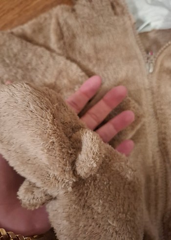 Kahverengi Kürklü Bebek Tulumu - Görsel 5