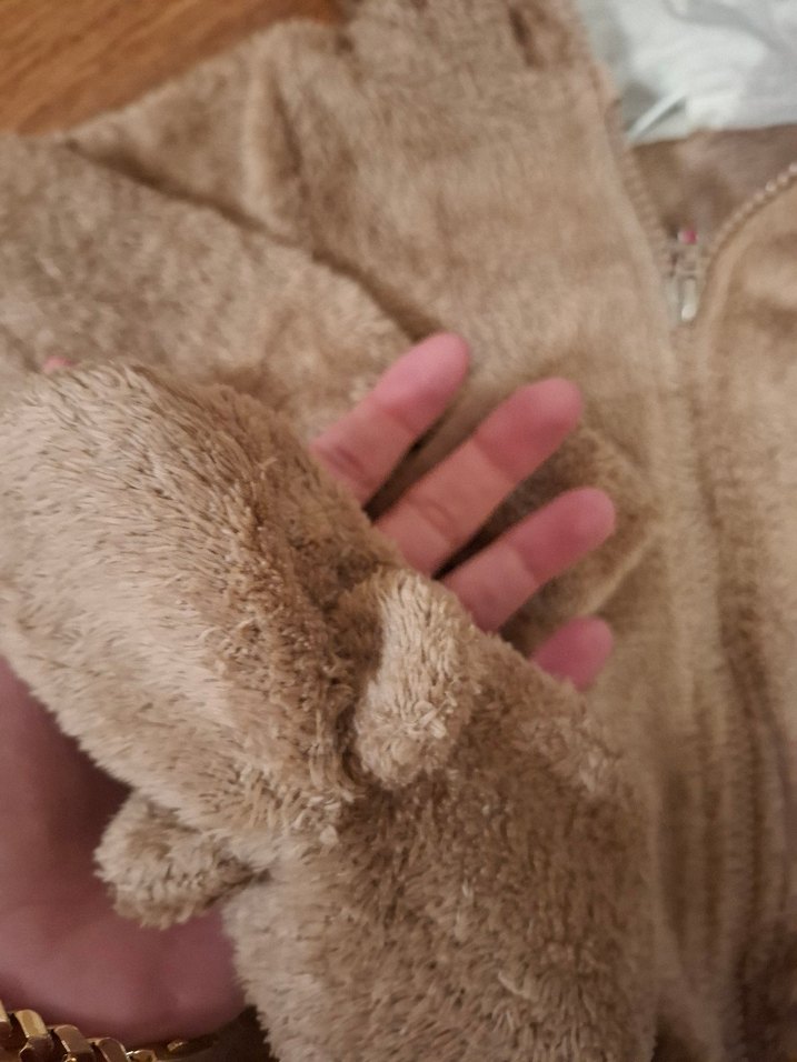 Kahverengi Kürklü Bebek Tulumu - Görsel 5