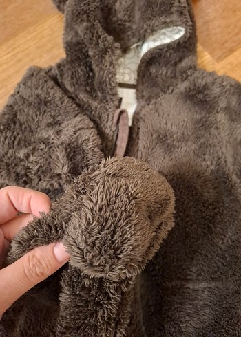 Kahverengi Kürklü Bebek Tulumu - Görsel 3