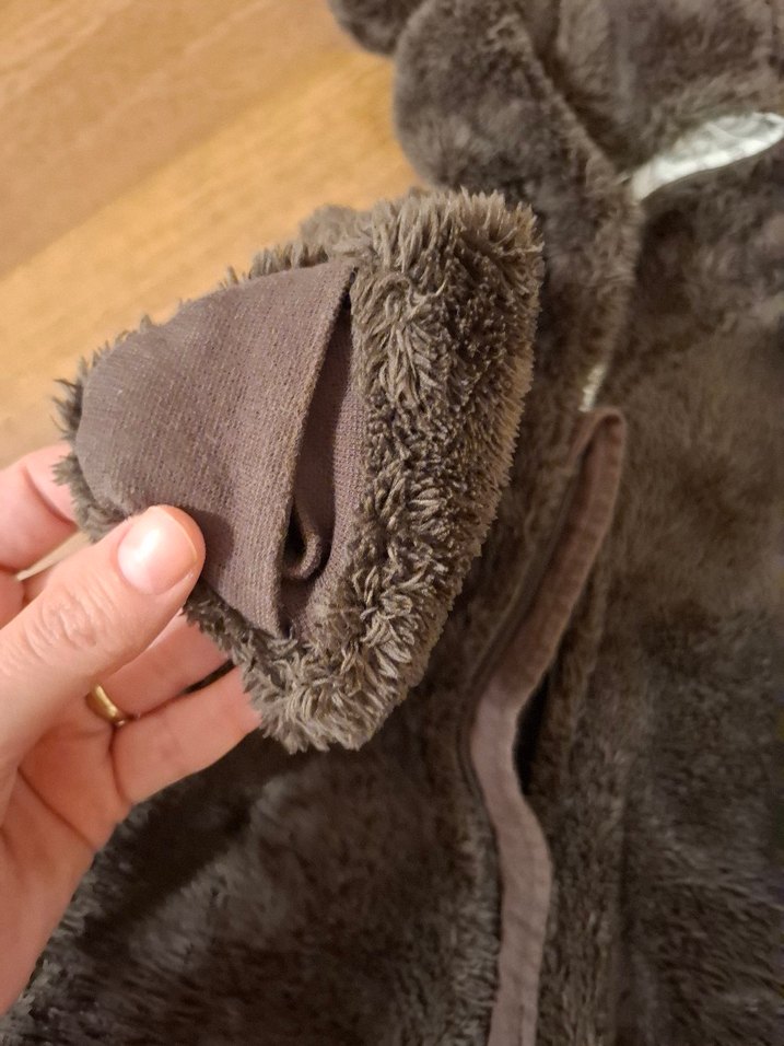 Kahverengi Kürklü Bebek Tulumu - Görsel 4