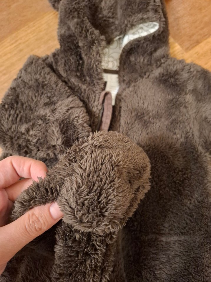 Kahverengi Kürklü Bebek Tulumu - Görsel 3