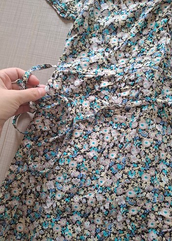 Çok Renkli Midi Elbise - Görsel 2