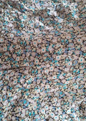 Çok Renkli Midi Elbise - Görsel 5