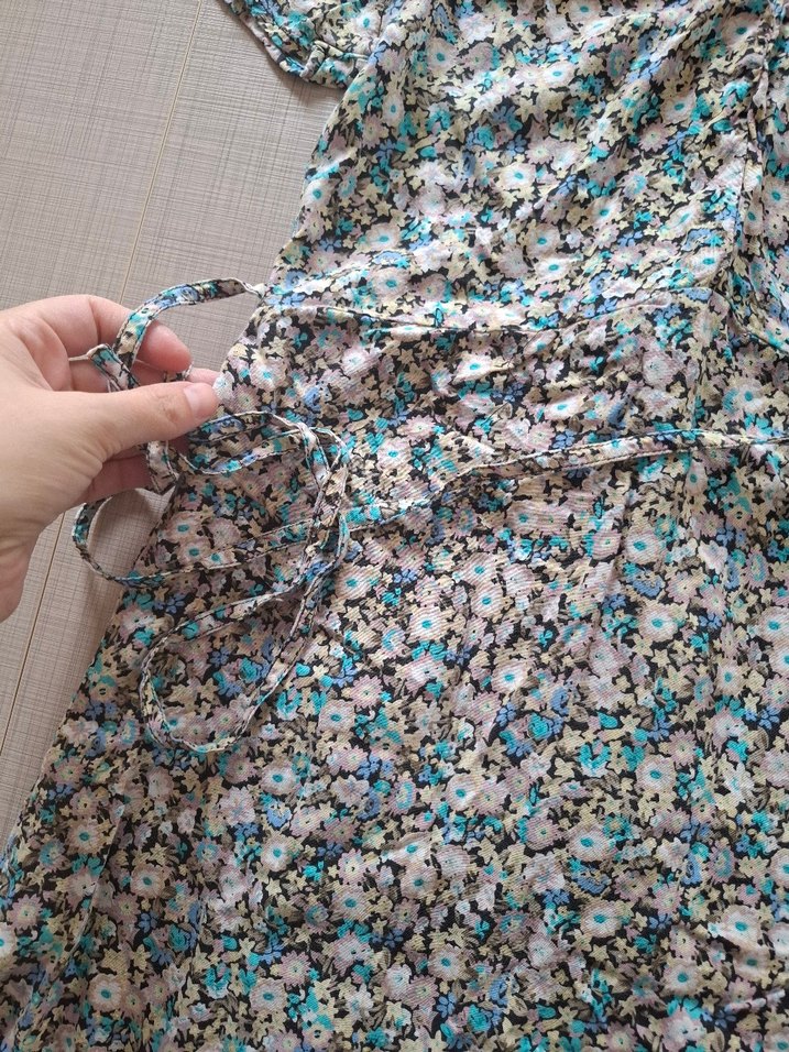 Çok Renkli Midi Elbise - Görsel 2