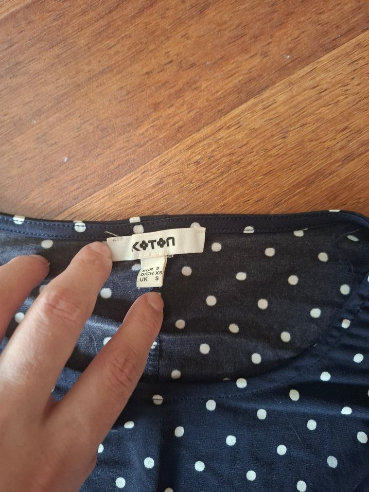 Puantiyeli Midi Bohem Elbise - Görsel 2