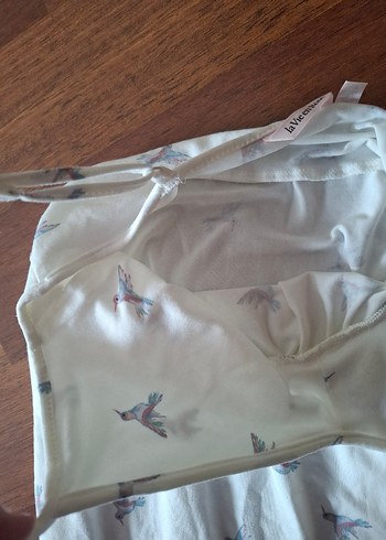 Beyaz Dantel Detaylı Midi Gecelik - Görsel 5