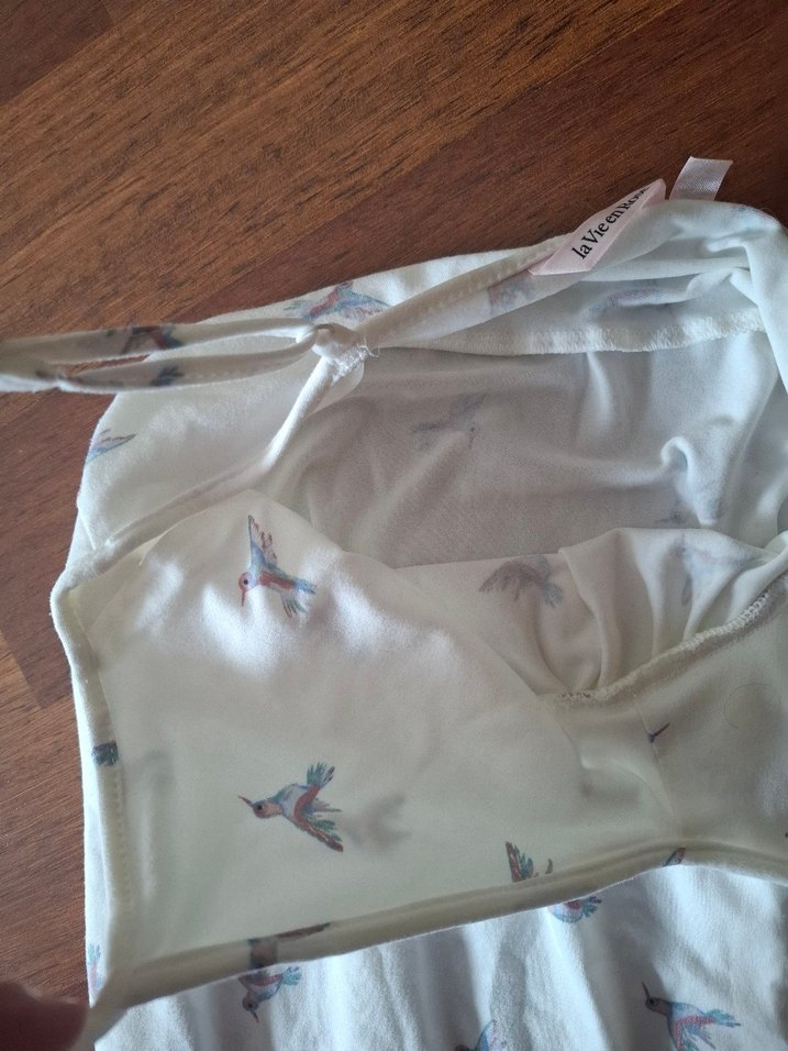 Beyaz Dantel Detaylı Midi Gecelik - Görsel 5