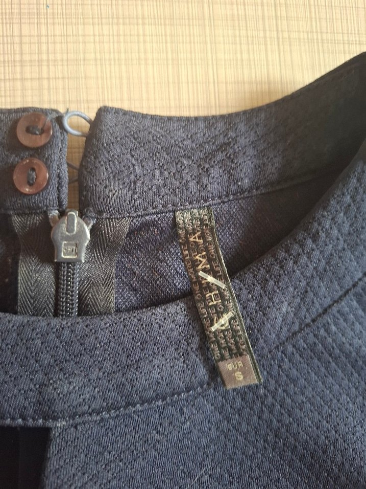 Lacivert Kemerli kisa Elbise - Görsel 2