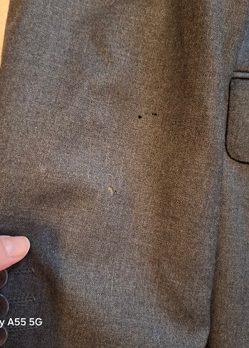 Düğmeli Gri Erkek Takım Ceketi - Görsel 2