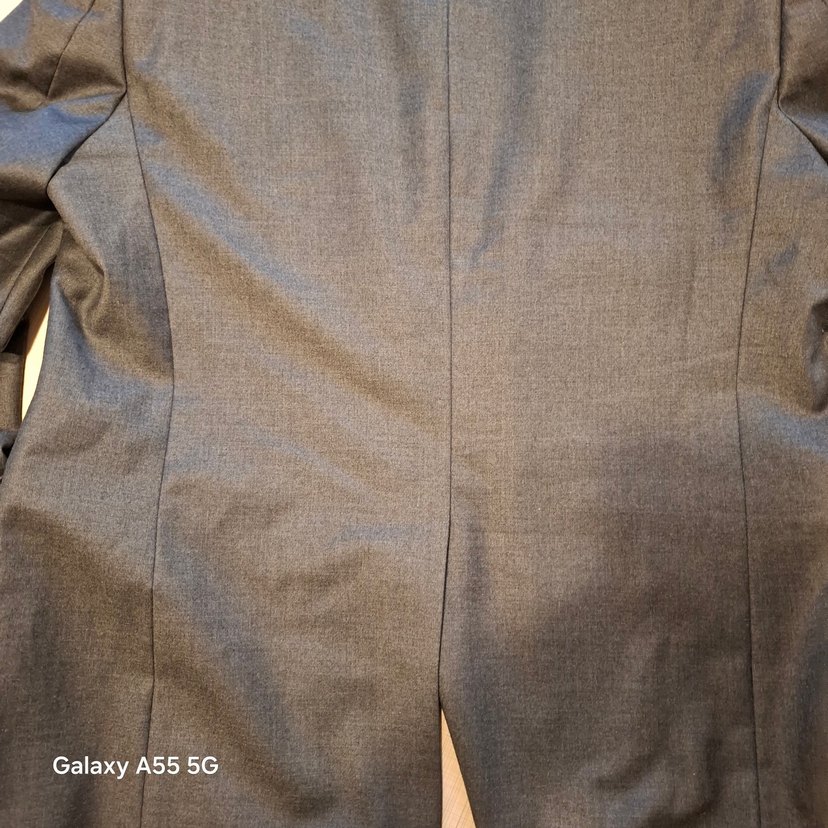 Düğmeli Gri Erkek Takım Ceketi - Görsel 5