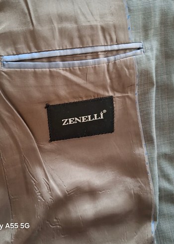 Gri Düğmeli Erkek Takım Elbise Ceket - Görsel 3