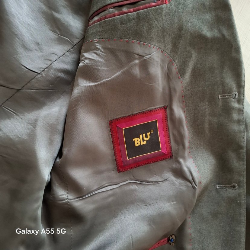 Gri Düğmeli Erkek Takım Ceketi - Görsel 4