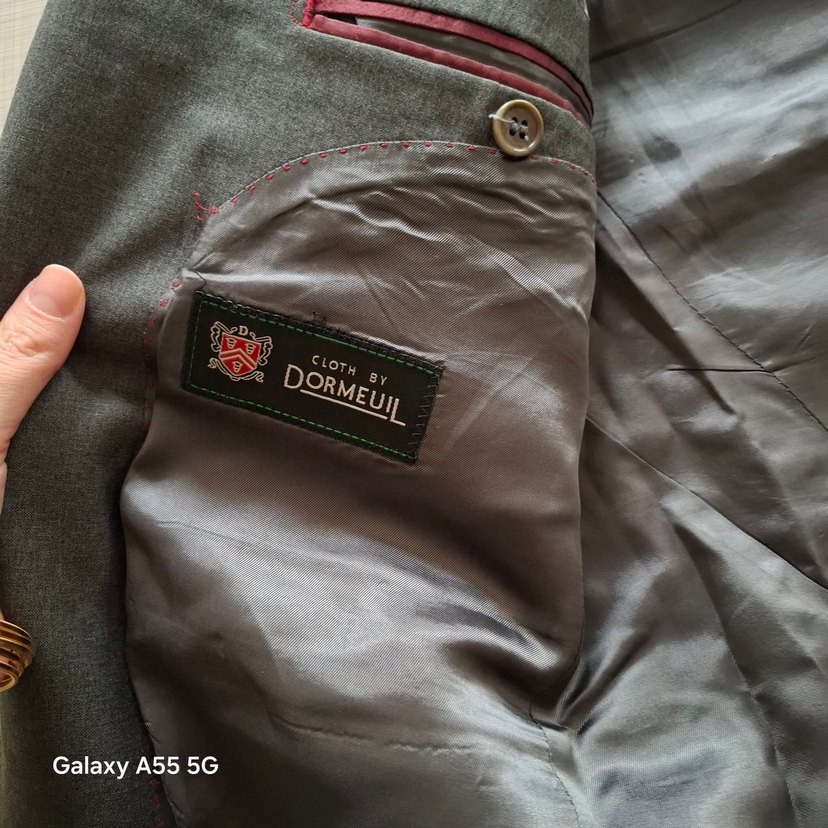 Gri Düğmeli Erkek Takım Ceketi - Görsel 3