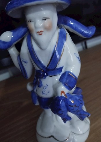 Mavi ve Beyaz Seramik biblo - Görsel 5